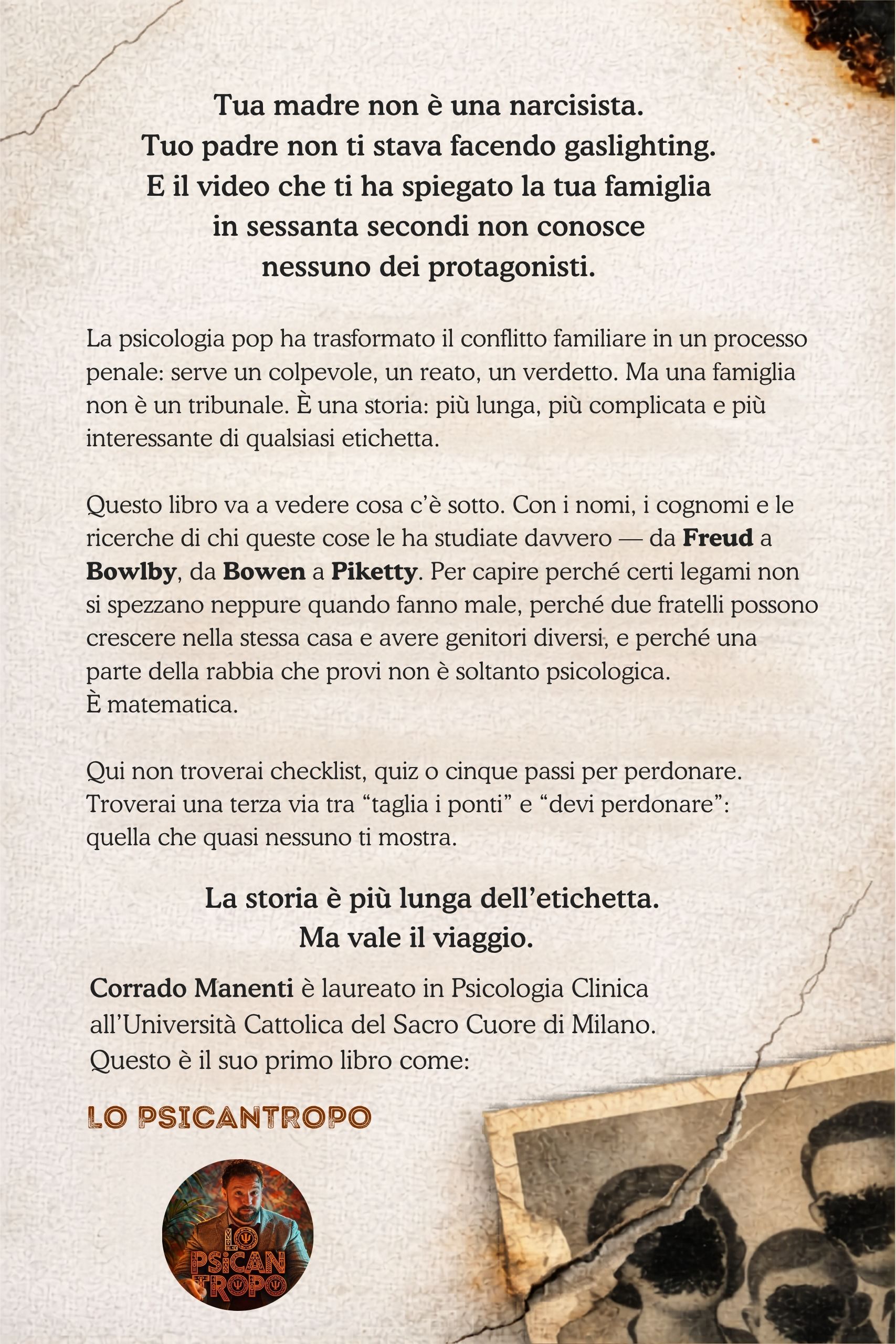 Perdona il Padre e la Madre — retro